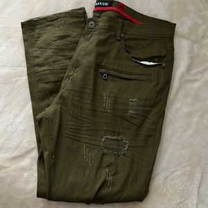 Makobi Hunter Green Men’s Jeans